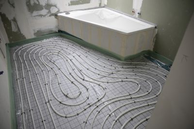 Completed Radiant Floor Heating